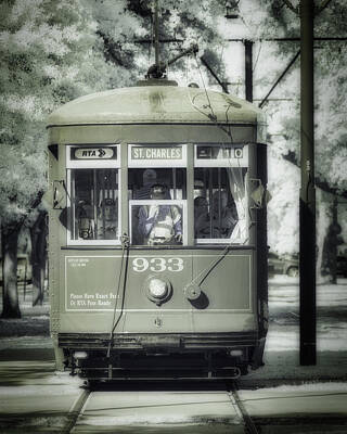 Anne Geddes Large Format Polaroids -  St. Charles Streetcar Infrared by Jerry Fornarotto