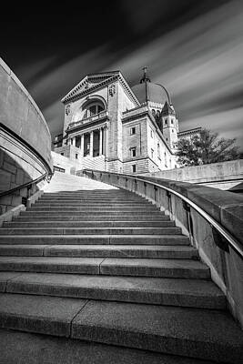 Granger - St Joseph Oratory in Montreal In Black and White by Pierre Leclerc Photography