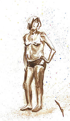 Nudes Royalty-Free and Rights-Managed Images - Standing Woman. Study 7 by Masha Batkova