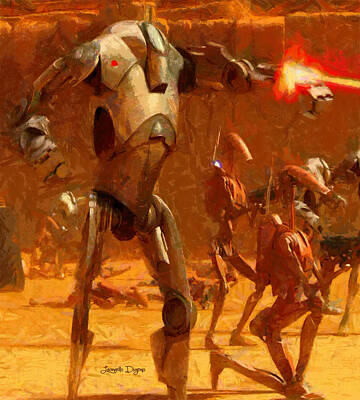 Temples Rights Managed Images - Star Wars B2 Battle Droid  - Free Style -  - PA2 Royalty-Free Image by Leonardo Digenio