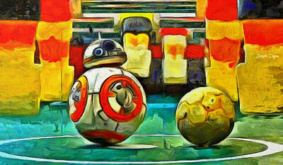 Football Paintings - Star Wars Brothers - PA2 by Leonardo Digenio
