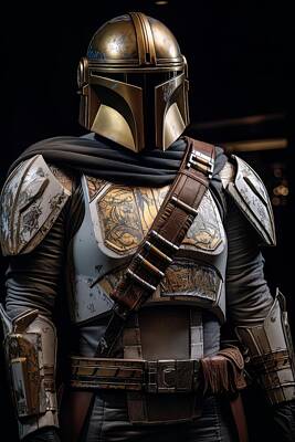 Sultry Plants Rights Managed Images - Star Wars - Mandalorian Armor 1 Royalty-Free Image by Sotiris Filippou