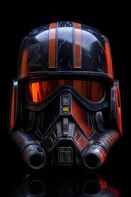 Science Fiction Digital Art - Star Wars - Trooper Helmet 7 by Sotiris Filippou