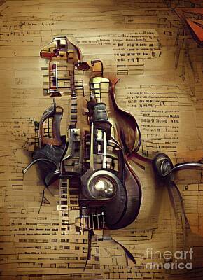 Steampunk Royalty Free Images - Steampunk Music Royalty-Free Image by Esoterica Art Agency