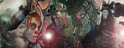 Steampunk Digital Art - Steampunk Space Opera by Jason Bohannon