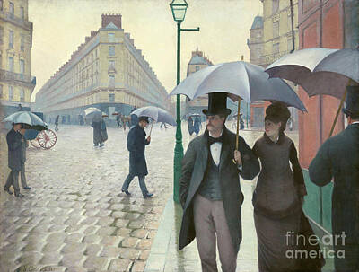 Cities Paintings - Still a Paris Street But A Less Rainy Day by Sad Hill - Bizarre Los Angeles Archive