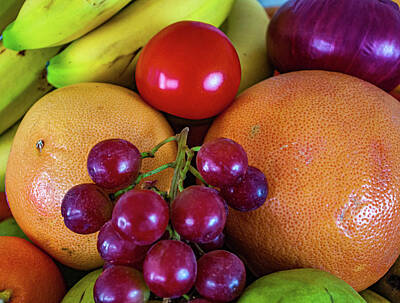 Popsicle Art Royalty Free Images - Still Life fruit and vegetables Royalty-Free Image by Robert Estes