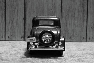 1-war Is Hell - Still Life - Toys - 1932 Ford Coupe 03 - BW by Pamela Critchlow