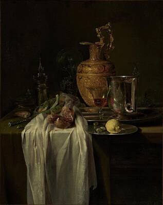 Old Masters - Still Life with Ewer, Vessels, and Pomegranate mid by MotionAge Designs
