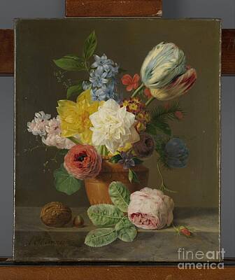 Vintage Pharmacy Royalty Free Images - Still Life with Flowers and Nuts, Anthony Oberman, c x 1830 Royalty-Free Image by Shop Ability