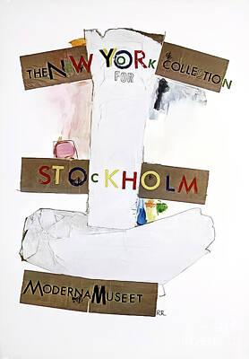 Cities Drawings - Stockholm Modern Museum New York Exhibition Poster 1970 by M G Whittingham