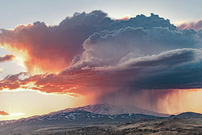 Fantasy Royalty-Free and Rights-Managed Images - Storm over Peavine 9487 by Janis Knight