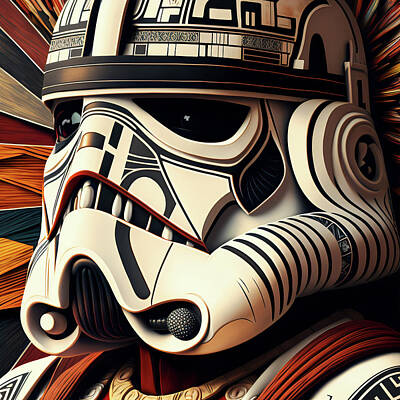 Fantasy Digital Art Royalty Free Images - Storm Trooper Chicano Style Royalty-Free Image by iTCHY