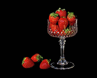 Ira Marcus Royalty-Free and Rights-Managed Images - Strawberries and Crystal by Ira Marcus