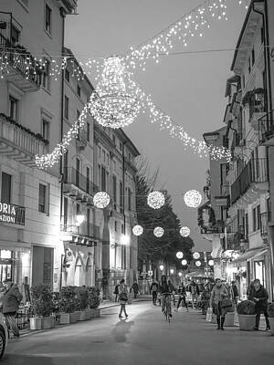 Boho Christmas - Streets of Vicenza at Christmas by Debbie Karnes