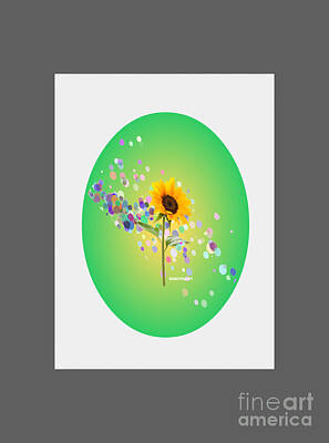 Valentines Day - Sun Flower by Gena Livings