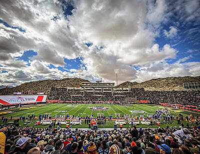 Football Royalty Free Images - Sunbowl Royalty-Free Image by Bill Chizek