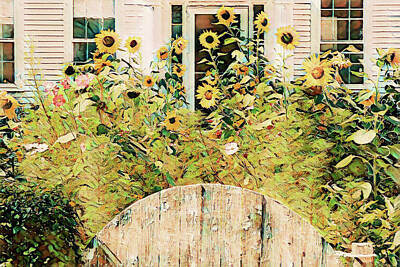 Sunflowers Mixed Media - Sunflower Garden by Sharon Williams Eng