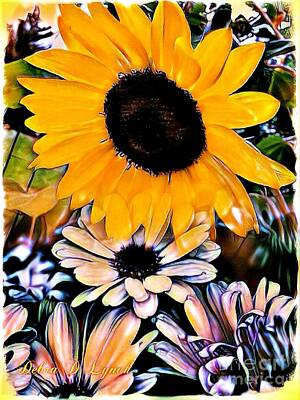 Sunflowers Mixed Media - Sunflower Happiness by Debra Lynch