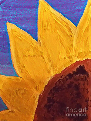 Sunflowers Mixed Media - Sunflower Quarter by Cindy