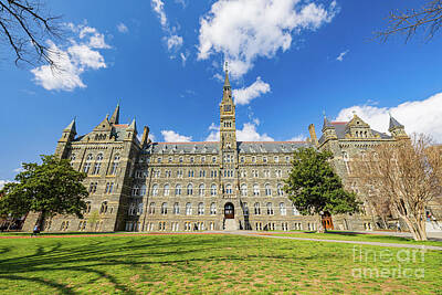 Cities Rights Managed Images - Sunny view of the Healy Hall of Georgetown University Royalty-Free Image by Chon Kit Leong