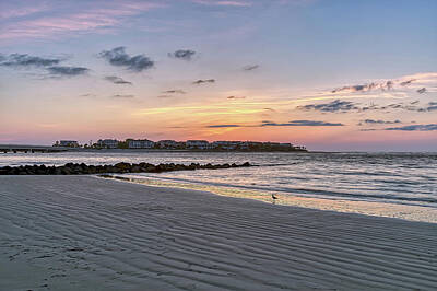 Landmarks Rights Managed Images - Sunrise Isle of Palms from Sullivans Island 24 Royalty-Free Image by Steve Rich