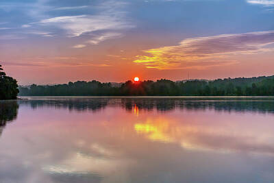 Mountain Rights Managed Images - Sunrise Langley Pond Park 4 Royalty-Free Image by Steve Rich