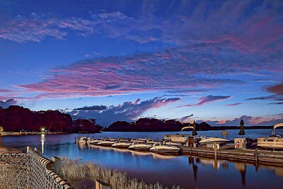 Fantasy Photos - Sunset on Bay Lake 3 by Steve Rich