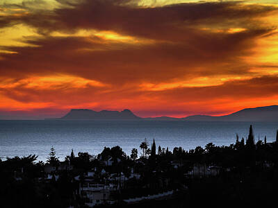 Christmas In The City - Sunset over Gibraltar by Sean Foreman