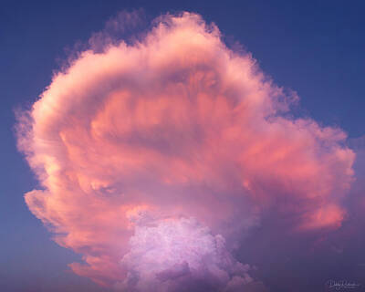 Venice Beach Bungalow - Supercell Thunderstorm at Sunset by Debby Richards
