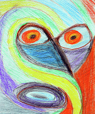 Surrealism Drawings Royalty Free Images - Surprise Royalty-Free Image by David Lee Thompson