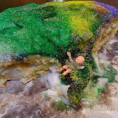 Beach House Shell Fish - Sweet Baby Jesus King Cake Mardi Gras keepsake by GJ Glorijean