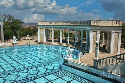 Fantasy Photos - Swimming pool Hearst Castle by Patricia Hofmeester