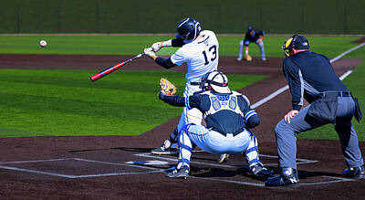 Baseball Digital Art - Swing Batter by Chas Sinklier