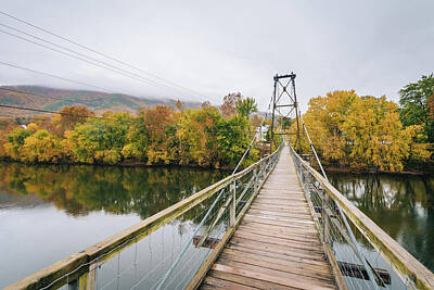 On Trend Breakfast Royalty Free Images - Swinging Bridge, The James River Royalty-Free Image by Jon Bilous