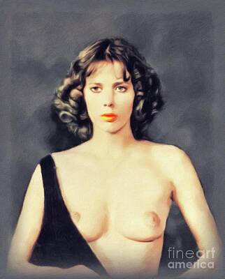 Truck Art Rights Managed Images - Sylvia Kristel, Vintage Actress Royalty-Free Image by Esoterica Art Agency