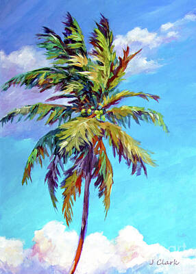 Royalty-Free and Rights-Managed Images - Tall Palm Tree 5x7 by John Clark