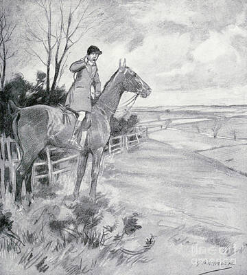 Sports Drawings - Tally-ho   l1 by Historic illustrations