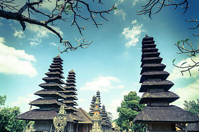Wine Down Rights Managed Images - Taman Ayun temple in Bali 01 Royalty-Free Image by Mikel Bilbao Gorostiaga