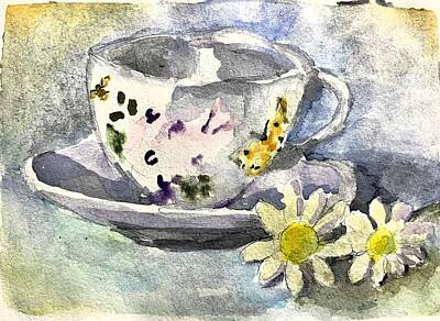 Susan Elizabeth Jones Paintings - Tea Time by Susan Elizabeth Jones
