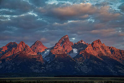 Old Masters Royalty Free Images - Teton Alpenglow Royalty-Free Image by Isabella Smedley