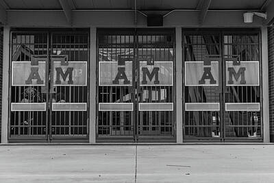 Sports Royalty-Free and Rights-Managed Images - Texas A and M Gate at Kyle Field  by John McGraw