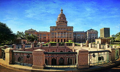 Politicians Photos - Texas State Capitol 1 by Judy Vincent