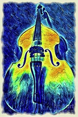 Musician Photo Royalty Free Images - That Bass Royalty-Free Image by Marie Debs