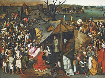 Royalty-Free and Rights-Managed Images - The Adoration  by Pieter Brueghel the Younger