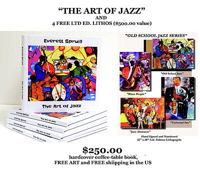 Jazz Mixed Media - The Art of Jazz Coffee Table Book Promotional Offer by Everett Spruill