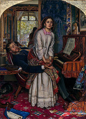 Road And Street Signs - The Awakening Conscience William Holman Hunt 1853 by Artistic Rifki
