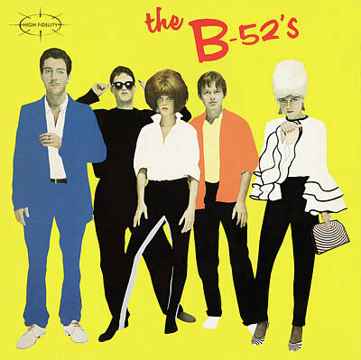 Mixed Media Royalty Free Images - The B-52s - Tribute Royalty-Free Image by Robert VanDerWal