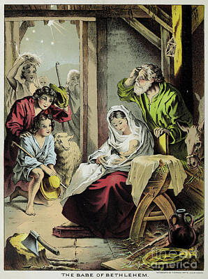 New Years Royalty Free Images - The Babe of Bethlehem g1 Royalty-Free Image by Historic illustrations