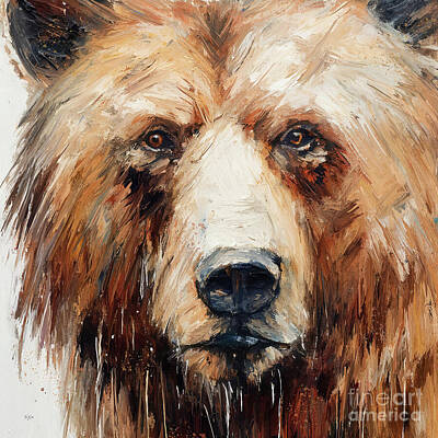 Farm Life Paintings Rob Moline - The Bear by Tina LeCour